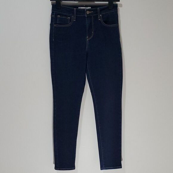 Levi's 721 high rise dark wash skinny jeans - Picture 1 of 8